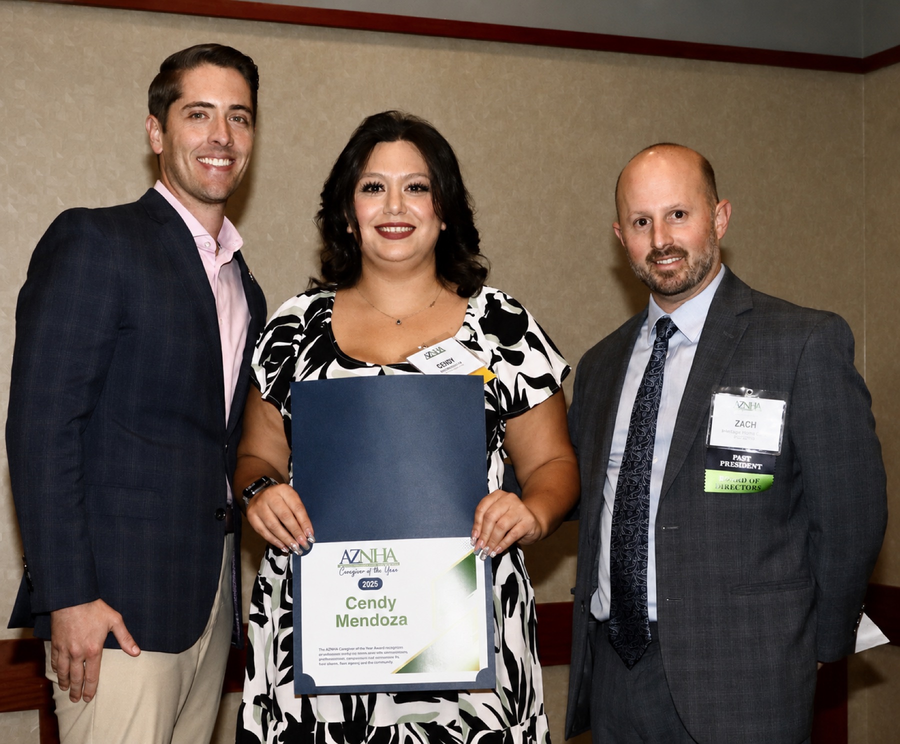 Heritage Home Care celebrating caregiver excellence at an Arizona home care event