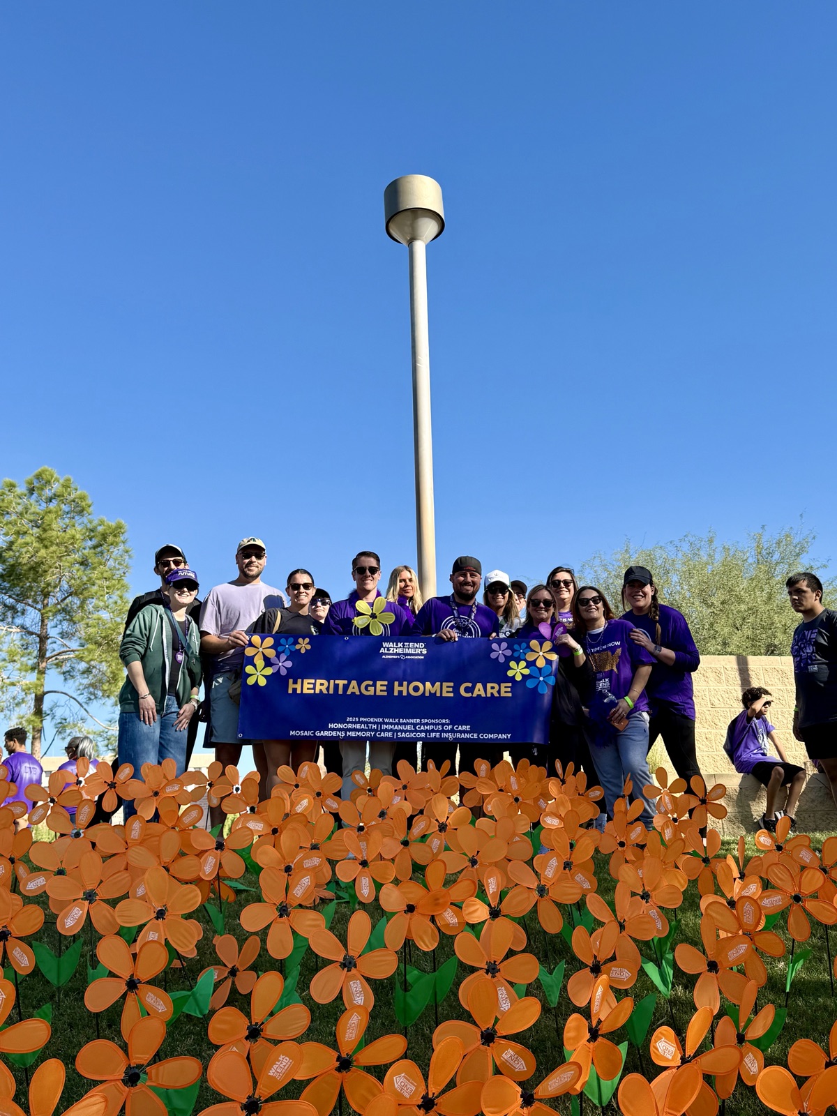 The Heritage Home Care team at the Walk to End Alzheimer's in Phoenix